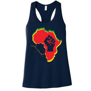 Juneteenth African American Pride Women's Racerback Tank