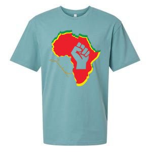 Juneteenth African American Pride Sueded Cloud Jersey T-Shirt