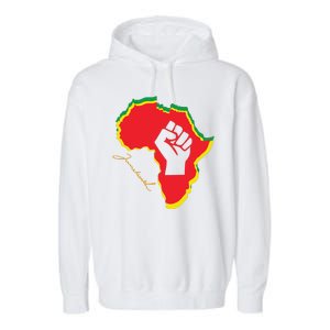 Juneteenth African American Pride Garment-Dyed Fleece Hoodie