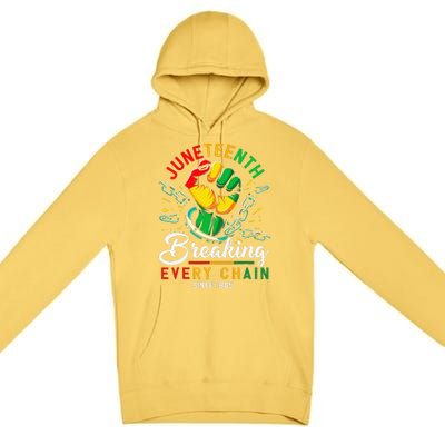 Juneteenth African American Freedom 1865 Premium Pullover Hoodie