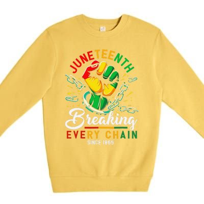 Juneteenth African American Freedom 1865 Premium Crewneck Sweatshirt