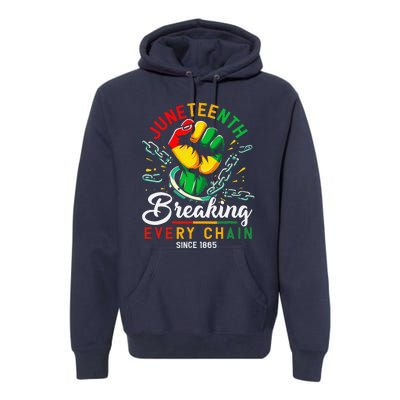 Juneteenth African American Freedom 1865 Premium Hoodie