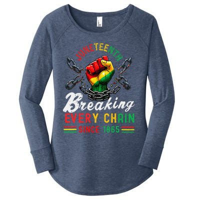 Juneteenth African American Freedom 1865 Women's Perfect Tri Tunic Long Sleeve Shirt