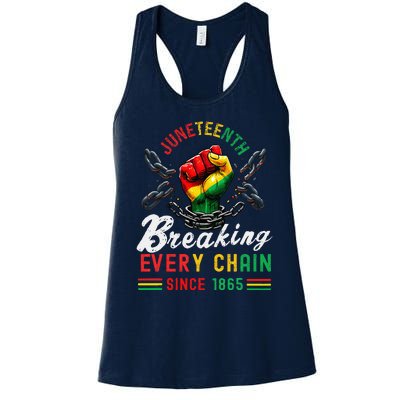 Juneteenth African American Freedom 1865 Women's Racerback Tank