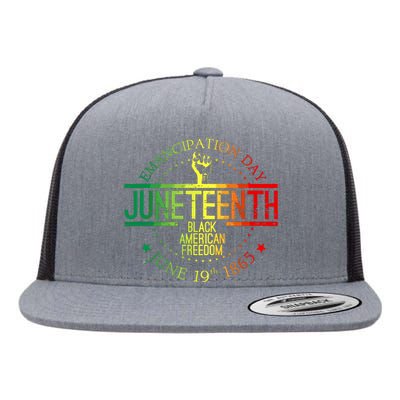 Juneteenth African American Freedom Black History June 19 Flat Bill Trucker Hat