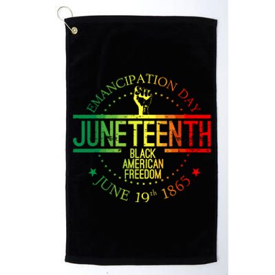 Juneteenth African American Freedom Black History June 19 Platinum Collection Golf Towel