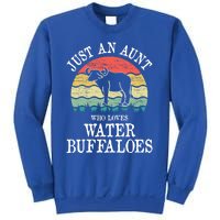 Just An Aunt Who Loves Water Buffaloes Gift Sweatshirt