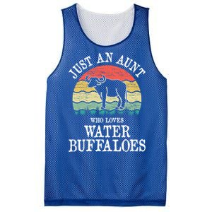 Just An Aunt Who Loves Water Buffaloes Gift Mesh Reversible Basketball Jersey Tank