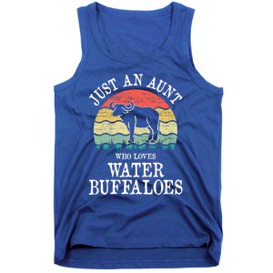 Just An Aunt Who Loves Water Buffaloes Gift Tank Top