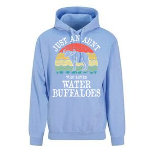 Just An Aunt Who Loves Water Buffaloes Gift Unisex Surf Hoodie