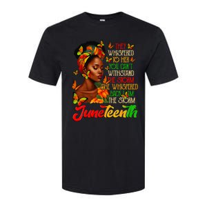 Juneteenth Afro American Black Women Black History Month Softstyle® CVC T-Shirt