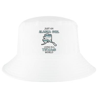 Just An Alaska Girl Living In A Texas World Cool Comfort Performance Bucket Hat