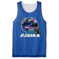 Juneau Alaska Aurora Borealis Eagle Bear Whale Souvenir Cute Gift Mesh Reversible Basketball Jersey Tank