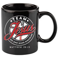 Jesus And Baseball Team Jesus Christian Matthew 28 19 Verse 11oz C Handle Ceramic Mug