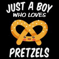 Just A Boy Who Loves Pretzels Funny Pretzel Doggie Tank