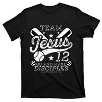 Jesus and Baseball Team Jesus Christian Matthew 2819 Verse T-Shirt