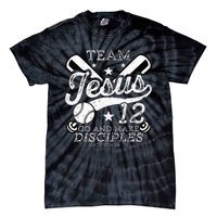 Jesus and Baseball Team Jesus Christian Matthew 2819 Verse Tie-Dye T-Shirt