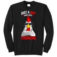 Just A Boy Who Loves Chickens Sweatshirt