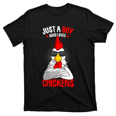 Just A Boy Who Loves Chickens T-Shirt