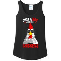 Just A Boy Who Loves Chickens Ladies Essential Tank