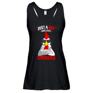 Just A Boy Who Loves Chickens Ladies Essential Flowy Tank