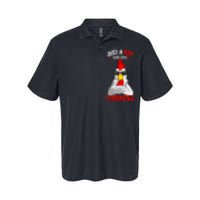 Just A Boy Who Loves Chickens Softstyle Adult Sport Polo