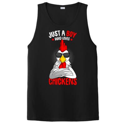 Just A Boy Who Loves Chickens PosiCharge Competitor Tank