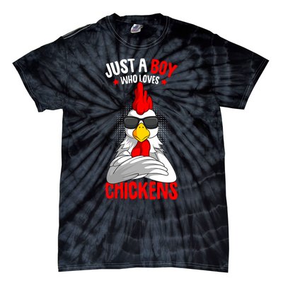 Just A Boy Who Loves Chickens Tie-Dye T-Shirt