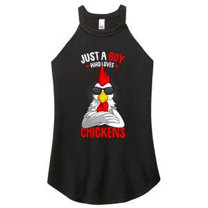 Just A Boy Who Loves Chickens Women's Perfect Tri Rocker Tank