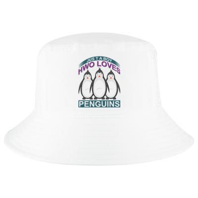 Just A Boy Who Loves Penguins Cool Comfort Performance Bucket Hat