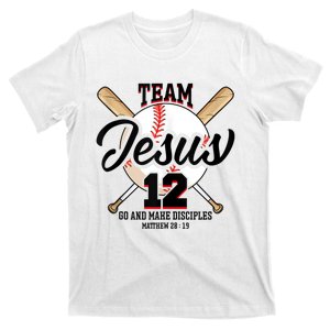 Jesus And Baseball Team Jesus Christian Matthew 28 T-Shirt