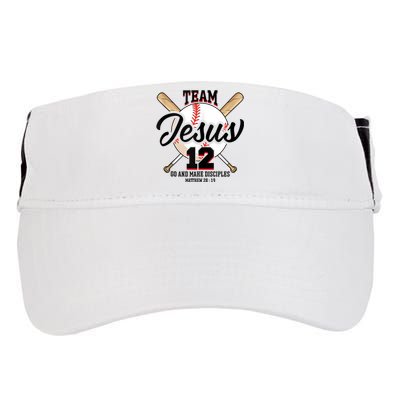 Jesus And Baseball Team Jesus Christian Matthew 28 Adult Drive Performance Visor