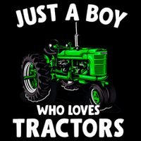 Just A Boy Who Loves Tractors Christmas Farm Life Tall T-Shirt