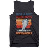 Just A Boy Who Loves Tornado Weather Storm Tornado Chaser Tank Top