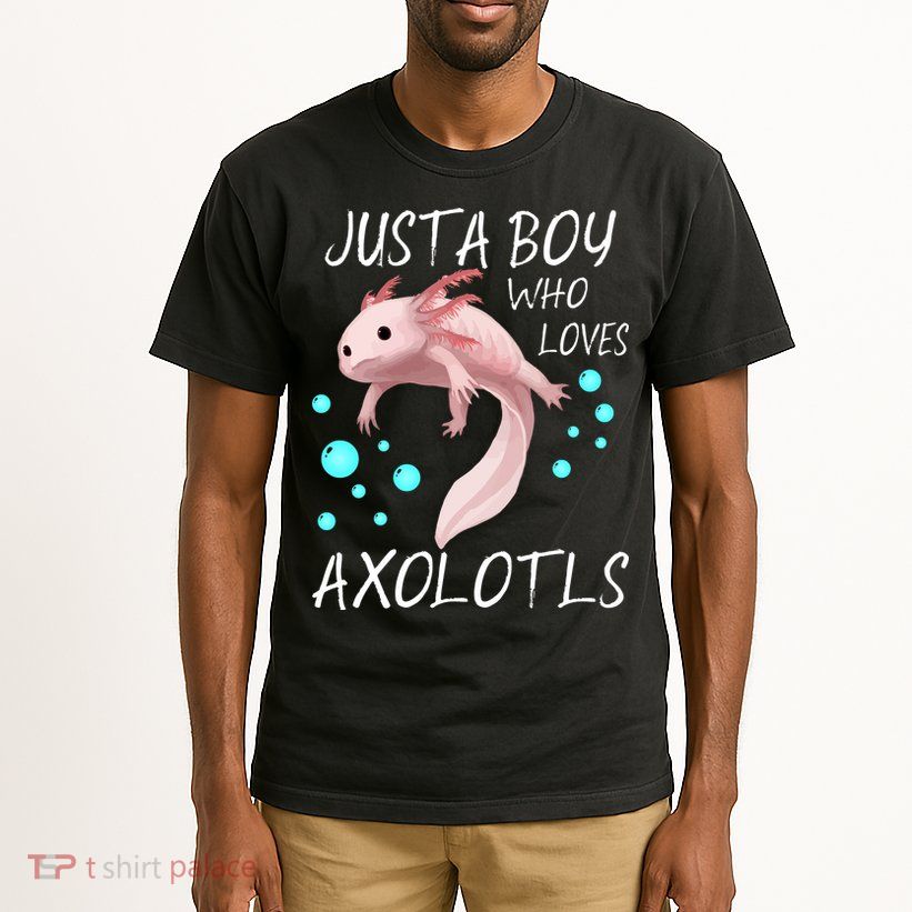 Just A Boy Who Loves Axolotls Tall T-Shirt