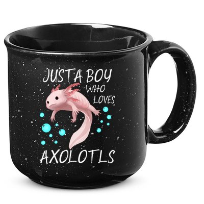 Just A Boy Who Loves Axolotls 15oz Campfire Ceramic Mug