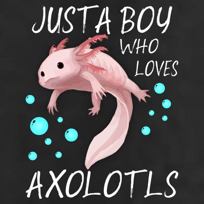 Just A Boy Who Loves Axolotls Golf Towel