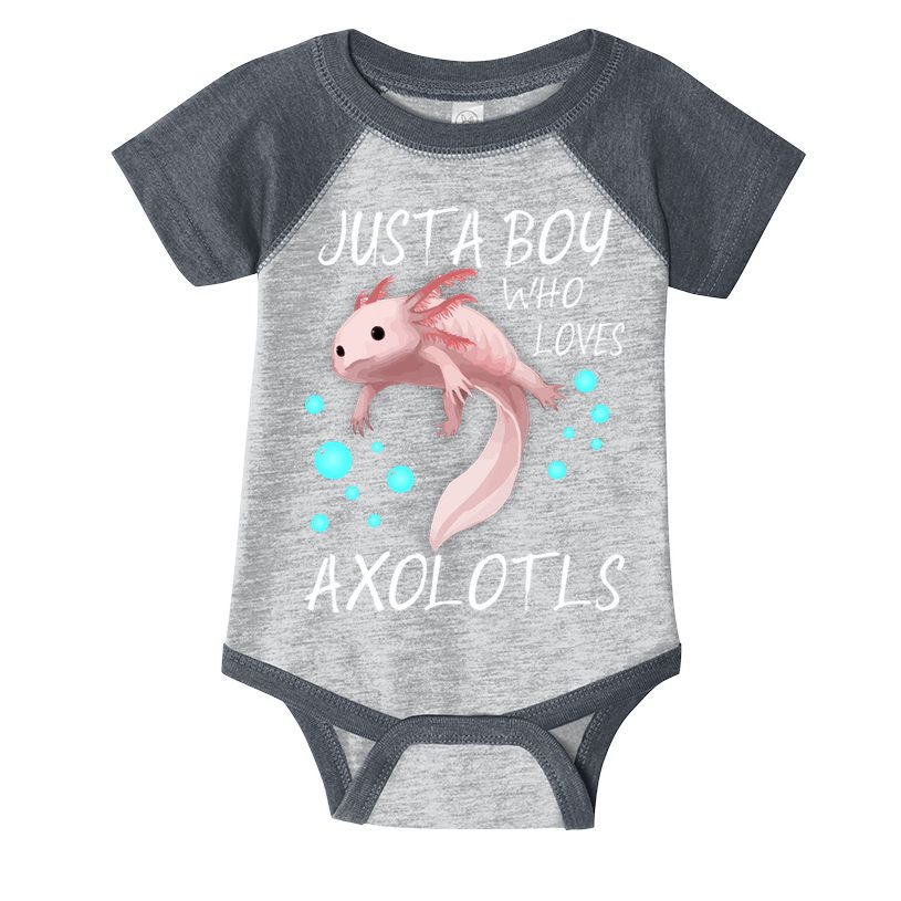 Just A Boy Who Loves Axolotls Infant Baby Jersey Bodysuit