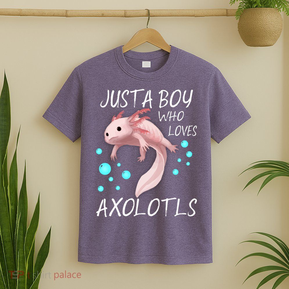 Just A Boy Who Loves Axolotls T-Shirt