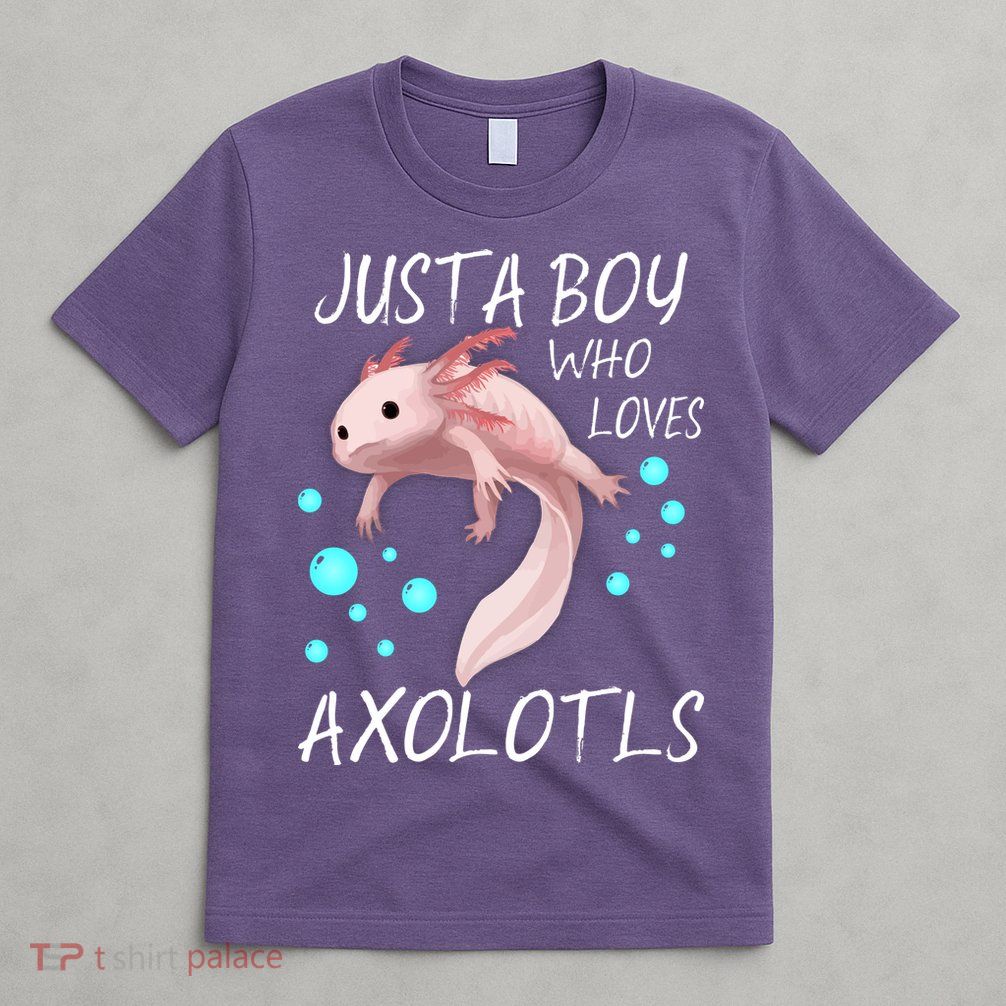 Just A Boy Who Loves Axolotls T-Shirt