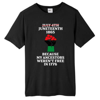 Juneteenth Ancestors Black African American Flag Pride Tall Fusion ChromaSoft Performance T-Shirt