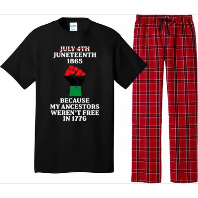 Juneteenth Ancestors Black African American Flag Pride Pajama Set