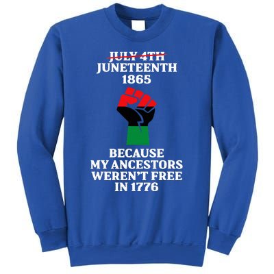 Juneteenth Ancestors Black African American Flag Pride Sweatshirt