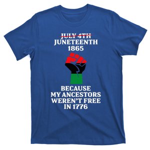 Juneteenth Ancestors Black African American Flag Pride T-Shirt