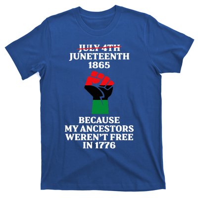 Juneteenth Ancestors Black African American Flag Pride T-Shirt