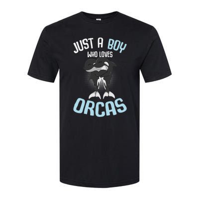 Just A Boy Who Loves Orcas Killer Whale Boys Softstyle® CVC T-Shirt