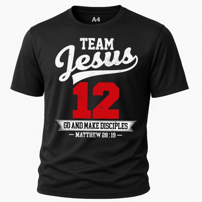 Jesus and Baseball Team Jesus Christian Matthew 2819 Verse Cooling Performance Crew T-Shirt
