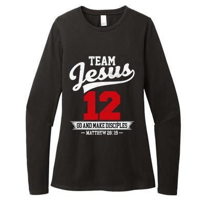 Jesus and Baseball Team Jesus Christian Matthew 2819 Verse Womens CVC Long Sleeve Shirt