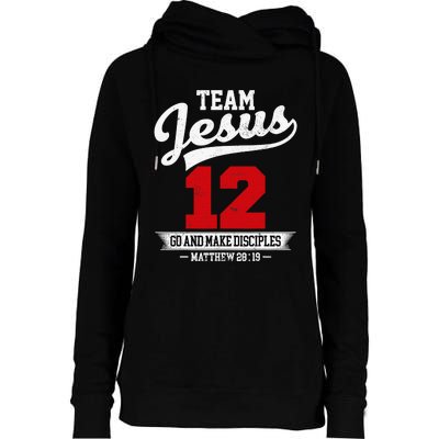 Jesus and Baseball Team Jesus Christian Matthew 2819 Verse Womens Funnel Neck Pullover Hood