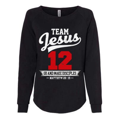 Jesus and Baseball Team Jesus Christian Matthew 2819 Verse Womens California Wash Sweatshirt